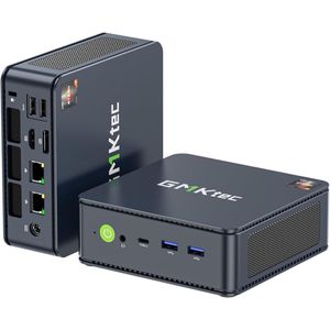GMKtec M5 Nucbox Plus Mini PC - AMD Ryzen 7 5825U - 32GB RAM - 1TB SSD - Windows 11 Pro - Dual LAN 2.5G - WiFi 6 - BT 5.2
