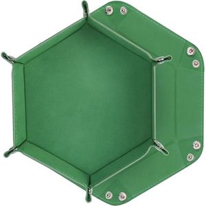 Dobbelsteenbak - Stijlvol en Functioneel - Voor Spellen en Gezelschapsspellen - Duurzaam en Stevig Design - Voorkomt Wegrollen van Dobbelstenen - Ideaal voor Thuis en Spelavonden