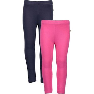 Blue Seven 2 pack BIO BASIC zomer Legging Blauw, Roze - Maat 122