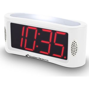 Homebay Products - Digitale Wekker - Alarmklok met Nachtlamp - Wekker Kinderen - Wekker - Eenvoudig te bedienen - Wekker Senioren - Groot model