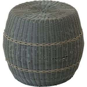 Outdoor Living - Poef Laos wicker groen ø46x40cm