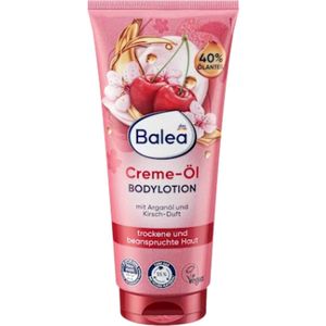 Balea Bodylotion Kersen - Crème-olie | 1x 200 ml - Kers & Arganolie | Ideaal voor de droge en gestreste huid