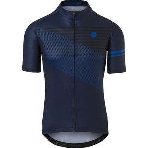 AGU Striped Fietsshirt Essential Heren - Blauw - XXXL