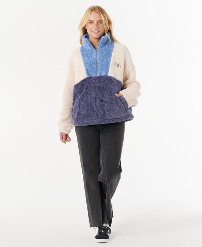 Rip Curl - Block Party - Fleecetrui - Blauw