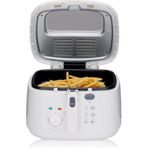 Friteuse 1800 watt 25 l alles 190 °C wit - krachtige frituurpan