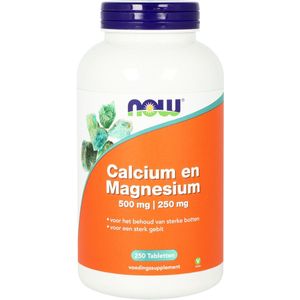 NOW Calcium 500mg magnesium 250mg 250 Tabletten