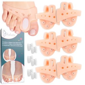 Set gelbanden met teenspreider en bunion Wig – 3 paar - kan met elke schoen worden gedragen - zachte en flexibele