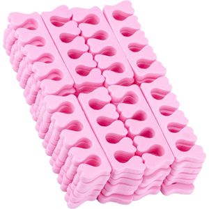 YUBBI - Teen en Vinger Spreiders - Roze - 50 Stuks - EVA Foam