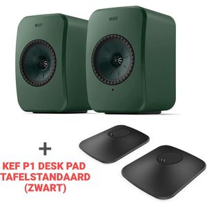 Combi Deal LSX II LT - green + KEF P1 Desk pad tafelstandaard - Zwart