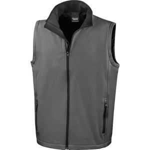 Result Printable Soft Shell Bodywarmer RT232 - CHARCOAL/BLACK - XL