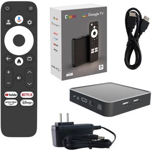 Android TV Box - Chromecast Google TV - Mediaspeler - 4K HDR - 32GB