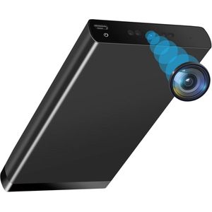 Spycam Mini Bewakingscamera HD 1080P 10000 mAh Powerbank Nachtzicht