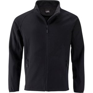 James and Nicholson Heren Promo Softshell-jasje (Zwart/Zwart)