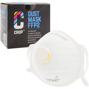 CROP Stofmaskers FFP2 met Uitademventiel - 10 stuks