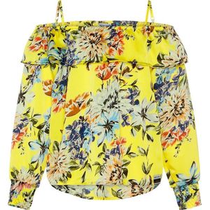 Retour Jeans Meisjes Blouse - Bright Yellow - Maat 122/128