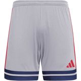 adidas Heren SQUADRA25 SHORT, glory grey/team navy blue 2/pure ruby, XS