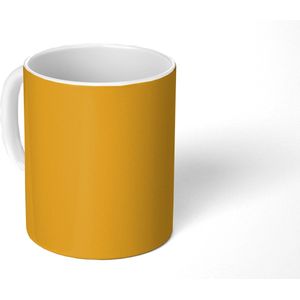 Mok - Koffiemok - Okergeel - Herfst - Interieur - Mokken - 350 ML - Beker - Koffiemokken - Theemok