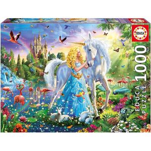 Educa - Puzzle 1000 - The Princess And The Unicorn (017654)