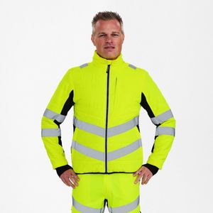 Engel Safety - 1159-158 - Gewatteerde Jack - Hi-vis Yellow / Black