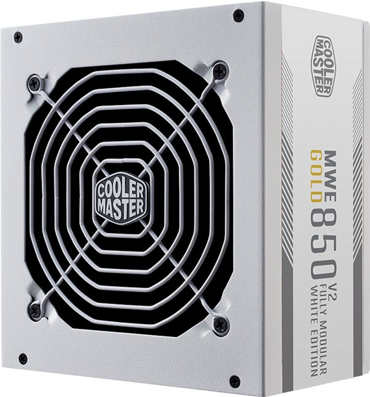 Cooler Master - MWE Gold 850 V2 - Voeding - Wit - 850 W, ATX 3.1, Volledig Modulaire Bekabeling