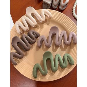 Haarklem - Haarclip - Haarspeld - Haaraccessoire - Golf - Groot model - 10cm - 4 stuks