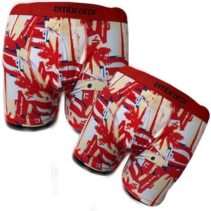 Embrator mannen Boxershorts 2-stuks overall print maat 3XL