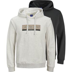 Jack & Jones - JORINWOOD - Sweatshirt - Lichtgrijs - 2 Pack