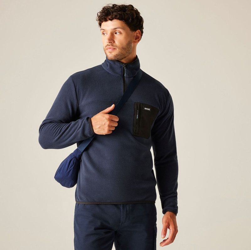 Fleece Hiking Heren Halve Rits Frankie