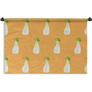 Wandkleed - Wanddoek - Peer - Kleuren - Patronen - 90x60 cm - Wandtapijt