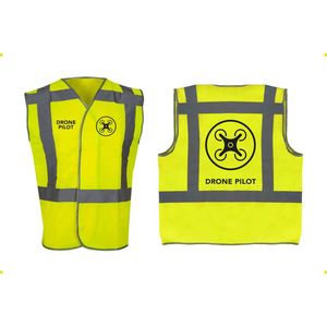 Professioneel Drone Veiligheidsvest Geel - RWS en ProRail - Maat M/L