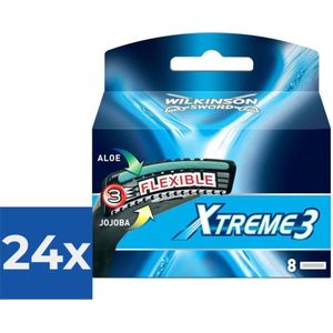 Wilkinson Sword Xtreme 3 - 8 navulmesjes - Voordeelverpakking 24 stuks