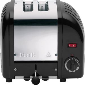 Dualit Vario Broodrooster - Met Ontdooifunctie & Timer - Zwart - 2 Extra Brede Sleuven