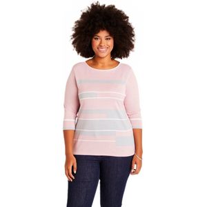 Trui met 3/4 mouwen en boothals