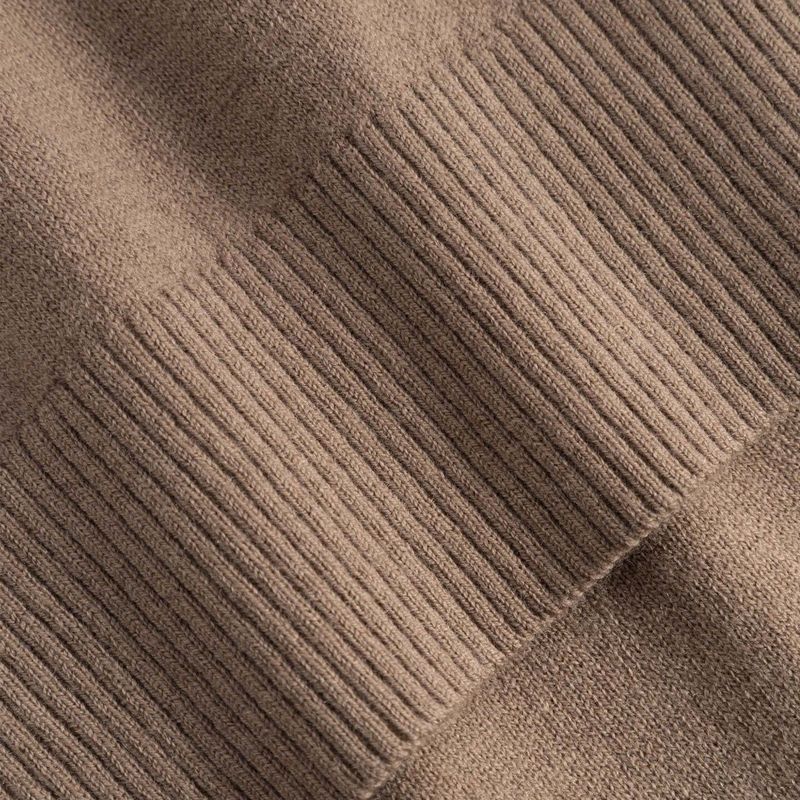 JOOP! Jeans - Sweatshirt - Donkerbeige - Effen - Lange Mouw