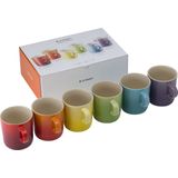 Le Creuset Mokken - Rainbow - 350 ml - 6 stuks