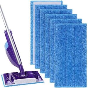 Herbruikbare Mop Pads voor Swiffer WetJet, 6 Stuks