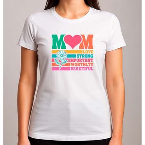 Smiley Mom - T Shirt - MomLife - BestMom - SuperMom - LoveYouMom - Cute - MamaLeven - BesteMama - SuperMama - LieveMama - Gift