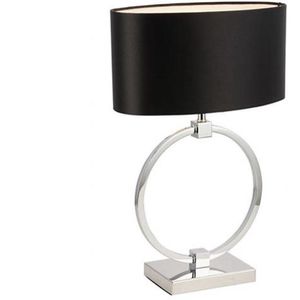 Lumex® - Vista Ringlamp - Tafellampen - Chroom Zwart - Slaapkamer - Woonkamer - Industrieel