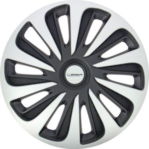 Michelin Wieldoppen 15 inch - zilver/zwart - nvs