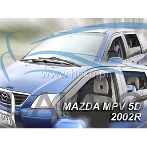 Mazda MPV (type 2/LW) donkere zijwindschermen tbv 5 deurs model bouwjaar VANAF 2000- set a 4 stuks tbv voor & achterportieren L+R
