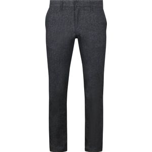 Mac Broek Lennox Melange Donkerblauw (navy) - Maat W 31 - L 32 - Heren - Chino