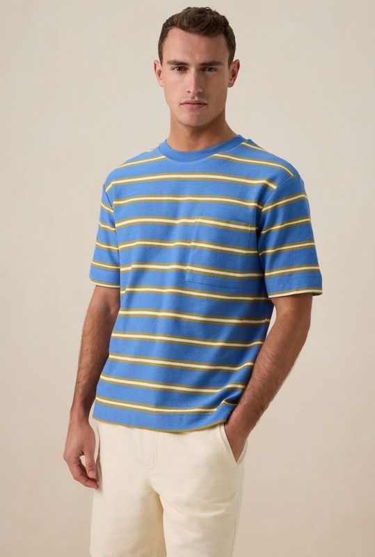 Sissy-Boy - T-shirt - Blauw gestreept