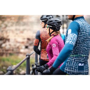 Ale Dames Fietsshirt Lange Mouwen Solid Wall - Blauw - S - Valt klein