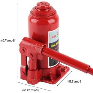 Hydraulische krik 12 ton voor auto's - vrachtwagens - campers - tractoren Autokrik