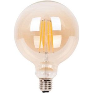 LED E27 Filament lamp - G125 - 6,5W - 2700K - Amber - Dimbaar