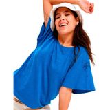 Roxy - T-shirt - Korte Mouw - Wit - Katoen/Polyester