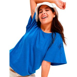 Roxy - T-shirt - Korte Mouw - Wit - Katoen/Polyester