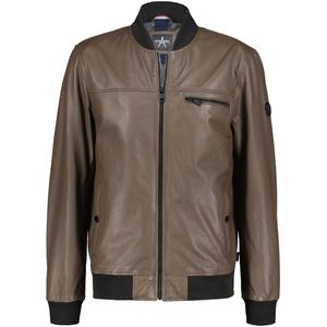 Inferno leren Bomber Jacket