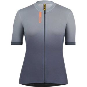 Mavic Essential Graphic Korte Mouw Wielertrui Grijs S Vrouw