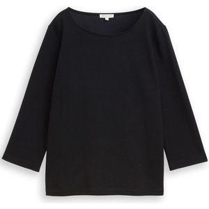 Tom Tailor Shirt met lange mouwen met ottomanstructuur